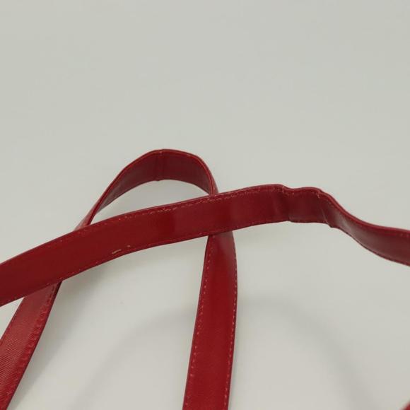 BURBERRY Nova Check Tote Bag Canvas Leather Beige Red gold Auth 130949 - Picture 8 of 16